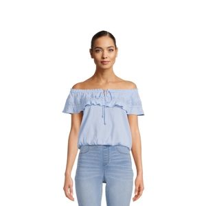 🌼No Boundaries Ruffle Woven Top